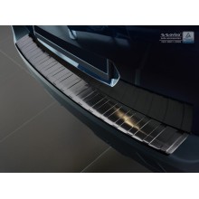 Накладка на задний бампер (черная) Peugeot 5008 II (2017-)